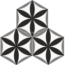 Mission Cement Tile Fiore Hexagonal 3
